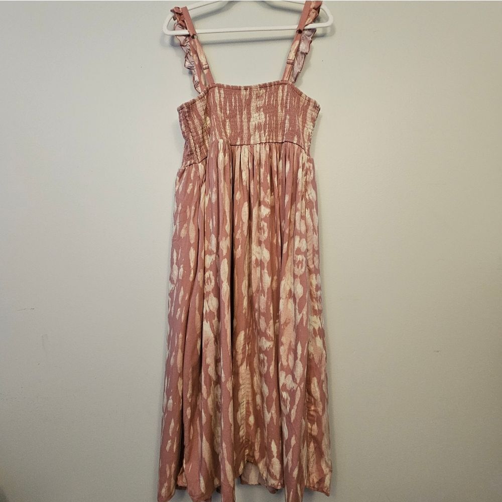 Torrid Midi Challis Smocked Tie Dye Dress - Picture 2 of 9
